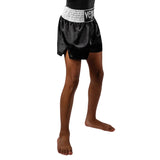 VENUM CLASSIC KIDS MUAY THAI SHORTS BLACK/WHITE