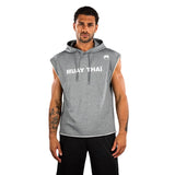 VENUM MUAY THAI VT SLEEVELESS HOODIE HEATHER GREY