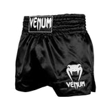 VENUM CLASSIC MUAY THAI SHORTS BLACK/WHITE