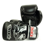 YOKKAO ORIGINAL SILVER BOXING GLOVES BLACK