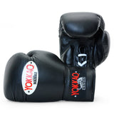 YOKKAO MATRIX LACE UP BOXING GLOVES BLACK