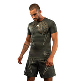 VENUM SERPENTI RASHGUARD SHORTSLEEEVES KAKI/BRONZE/IVORY