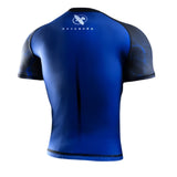 HAYABUSA UFC BJJ MENS SHORTSLEEVE RASHGUARD BLUE