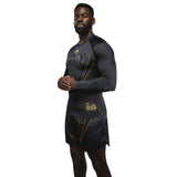 فينوم سيربنتي راش جارد بأكمام طويلة أسود/فضي/ذهبي