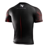 HAYABUSA UFC BJJ MENS SHORTSLEEVE RASHGUARD RED