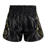 VENUM VTC FLAMES MUAY THAI SHORTS BLACK/GOLD