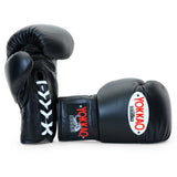 YOKKAO MATRIX LACE UP BOXING GLOVES BLACK