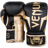 ELITE BOXING GLOVES BLACK/GOLD FRONT SIDE