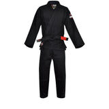 FUJI ALL AROUND BJJ GI BLACK FRONT SIDE