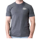 FUJI MENS JIU JITSU FLOW T-SHIRT HEATHER HEAVY METAL GREY FRONT SIDE