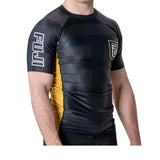 FUJI REBEL FLEX LITE RASHGUARD HEAVY METAL BLACK RIGHT SIDE