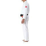 FUJI ULTRA LITE 300 BJJ GI WHITE LEFT SIDE