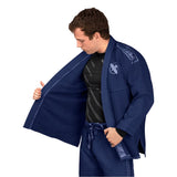 HAYABUSA LIGHTWEIGHT JIU JITSU GI NAVY LEFT SIDE