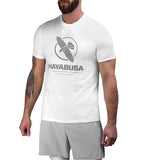 HAYABUSA MENS VIP T-SHIRT WHITE FRONT SIDE