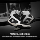 HAYABUSA PRO BOXING SHOES WHITE LEFT SIDE