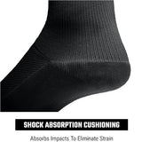 HAYABUSA PRO BOXING SOCKS BLACK GREY BACK SIDE