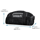HAYABUSA RYOKO MESH GEAR BAG BLACK GREY LEFT SIDE