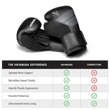 HAYABUSA S4 BOXING GLOVES BLACK SIZE CHART