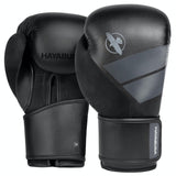 HAYABUSA S4 YOUTH BOXING GLOVES BLACK FRONT SIDE