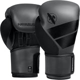 HAYABUSA S4 YOUTH BOXING GLOVES CHARCOAL FRONT SIDE