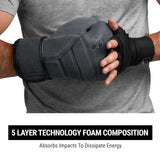 HAYABUSA T3 LX BOXING GLOVES OBSIDIAN RIGHT SIDE