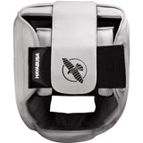 HAYABUSA T3 MMA HEADGEAR WHITE BLACK TOP SIDE