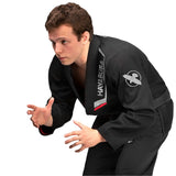 HAYABUSA ULTRA-LIGHTWEIGHT JIU JITSU GI BLACK RIGHT SIDE