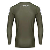 KATAKANA LONG SLEEVE RASH GUARD KHAKI BACK SIDE