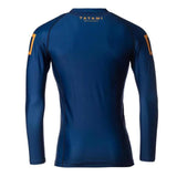 KATAKANA LONG SLEEVE RASH GUARD NAVY BACK SIDE