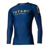 KATAKANA LONG SLEEVE RASH GUARD NAVY LEFT SIDE