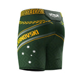 MENS UFC UNRIVALED BY VENUM ALEXANDER VOLKANOVSKI VALE TUDO SHORT GREEN BACK SIDE