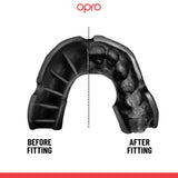OPRO SELF FIT UFC BRONZE BLACK BACK SIDE