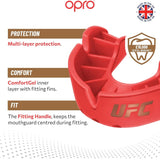OPRO SELF FIT UFC BRONZE RED ADULT LEFT SIDE