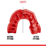 OPRO SELF FIT UFC BRONZE RED ADULT TOP SIDE