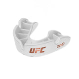 OPRO SELF FIT UFC BRONZE WHITE FRONT SIDE