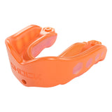 SHOCK DOCTOR GEL MAX CONVERTIBLE STRAP ORANGE ADULT LEFT SIDE
