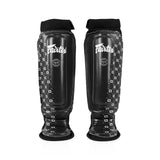 SP6 NEOPRENE SHIN PADS BLACK FRONT SIDE