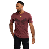 TACTICAL XT T-SHIRT BLACK BURGUNDY GOLD FRONT SIDE