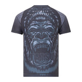 TATSU GORILA RASHGUARD SHORT SLEEVE GREY BACK SIDE