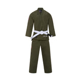 TATSU RONIN BJJ GI KIDS KHAKHI GREEN FRONT SIDE