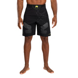 TRAINING CAMP 4.0 FIGHTSHORTS BLACK NEON GREEN FRONT SIDE