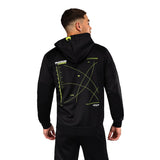 TRAINING CAMP 4.0 HOODIES BLACK NEON GREEN BACK SIDE