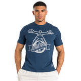 UFC BY VENUM ULTI-MAN T-SHIRT NAVY BLUE WHITE FRONT SIDE