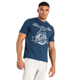 UFC BY VENUM ULTI-MAN T-SHIRT NAVY BLUE WHITE RIGHT SIDE