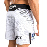 UFC FUSION BY VENUM AUTHENTIC FIGHT NIGHT FIGHTSHORTS WHITE BACK SIDE
