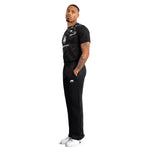 UFC FUSION BY VENUM AUTHENTIC FIGHT NIGHT STRAIGHT LEG JOGGERS BLACK LEFT SIDE