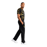 UFC FUSION BY VENUM AUTHENTIC FIGHT NIGHT STRAIGHT LEG JOGGERS BLACK GOLD RIGHT SIDE