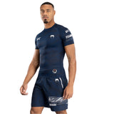 UFC FUSION BY VENUM FIRST WEEK RASHGUARDS SHORT SLEEVES BLUE LEFT SIDE