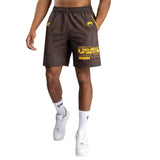 UFC FUSION BY VENUM FIRST WEEK TRAINING SHORTS DARK BROWN FRONT SIDE