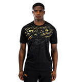 UFC FUSION BY VENUM REPLICA T-SHIRT BLACK GOLD FRONT SIDE